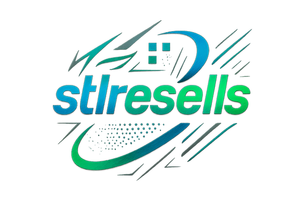 make me a picture with stlresells and make it a cool logo with designs and stuff